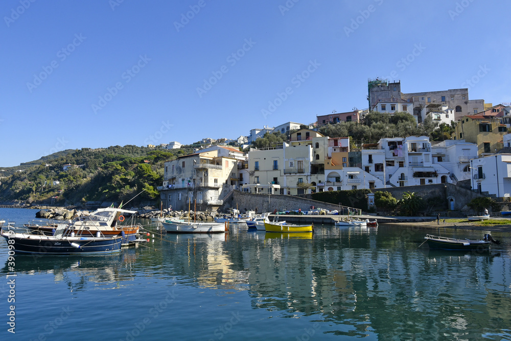 The small port of the town of Massa Lubrense, Italy