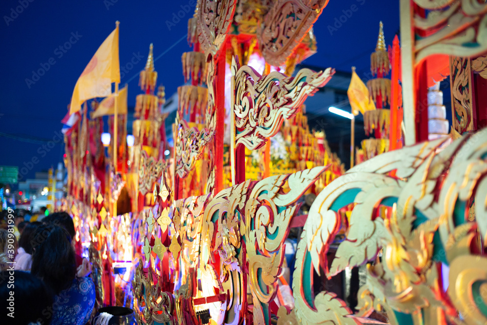 Buddhist Celebrations in Surat Thani, Thailand