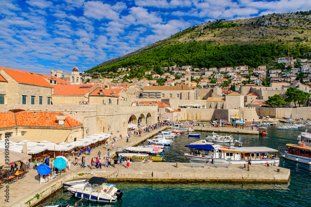 Old Town Port of Dubrovnik, Croatia