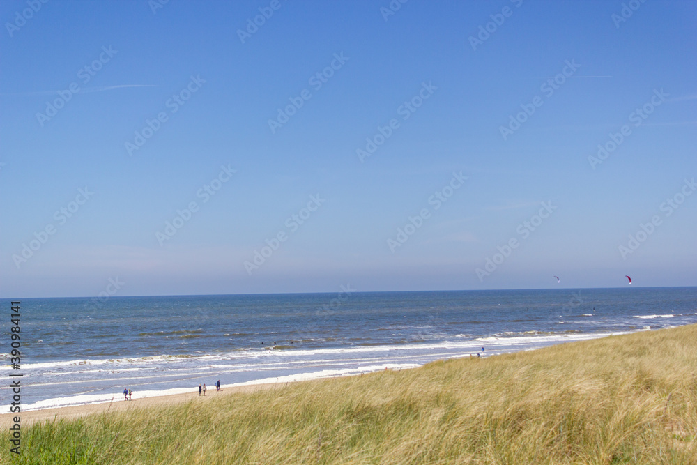dunes beach and sea
