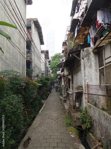 Urban Favela in Jakarta  Indonesia 