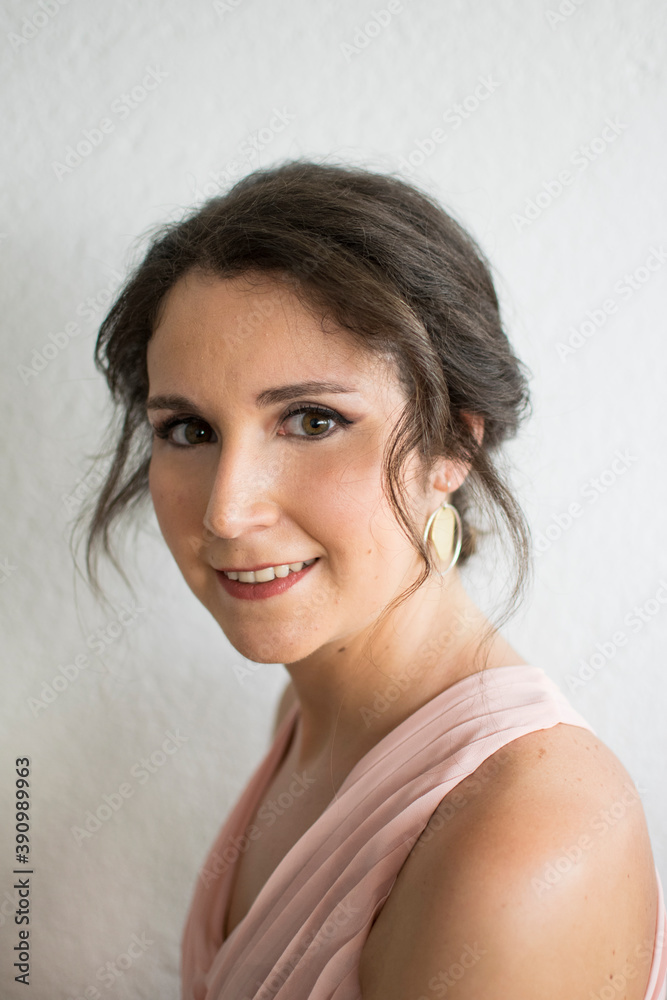Elegant young woman ready for an event Elegant young woman ready for an event