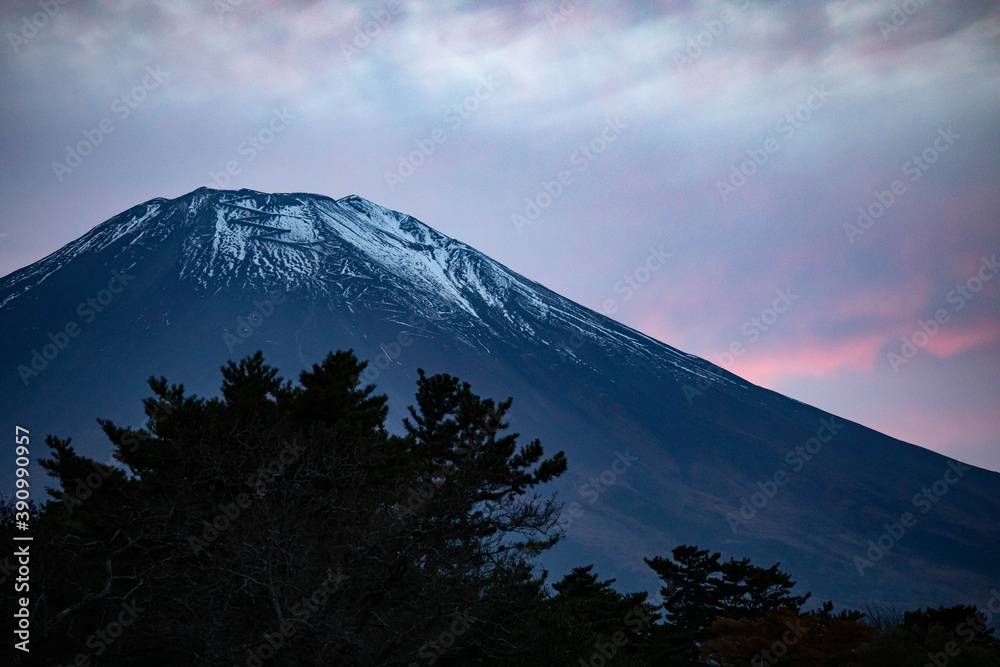 Mt. Fuji in twilight