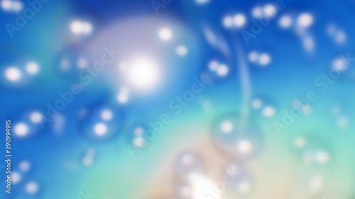 Abstract bokeh lights on multicolor background