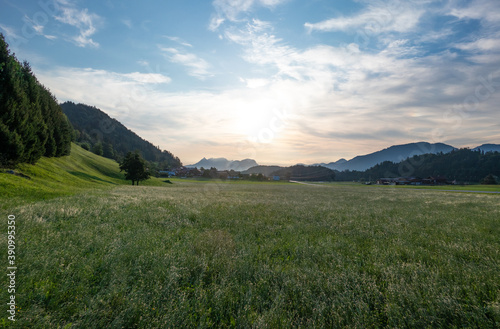 Country landscape in Tyrol, Austria