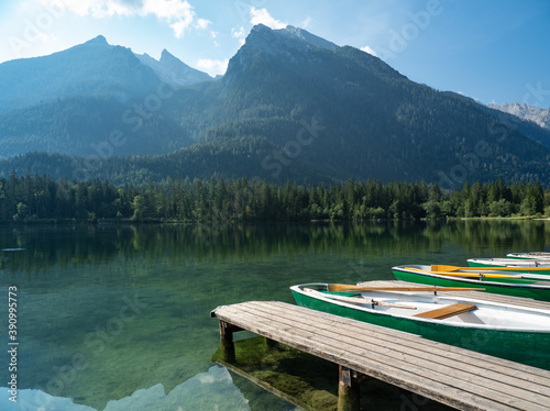 Lake Hintersee in Bavaria, Germany