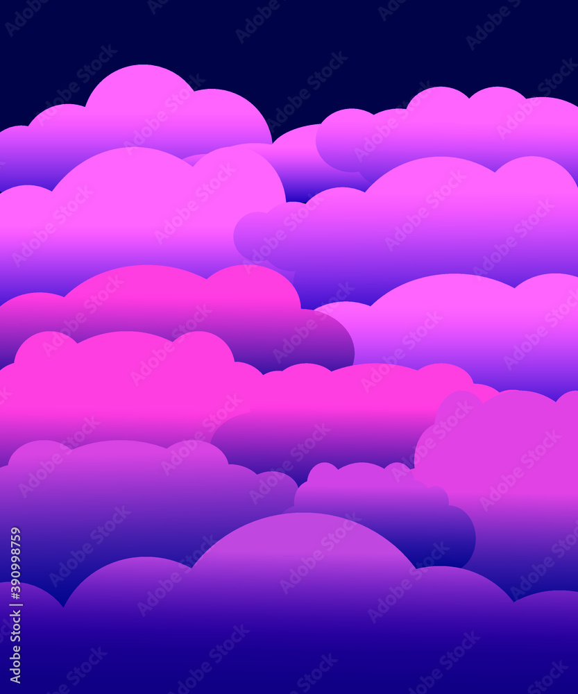 pink clouds background. abstract background for design