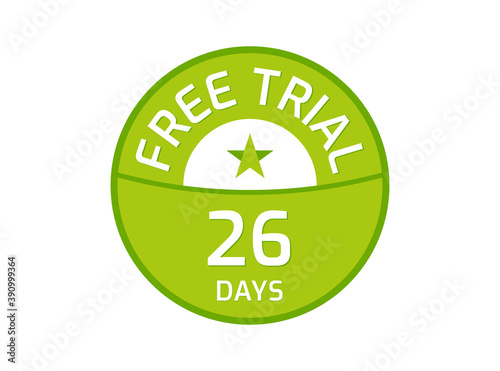 26 Days Free Trial logo, 26 Day Free trial image