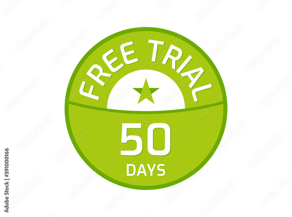 50 Days Free Trial logo, 50 Day Free trial image