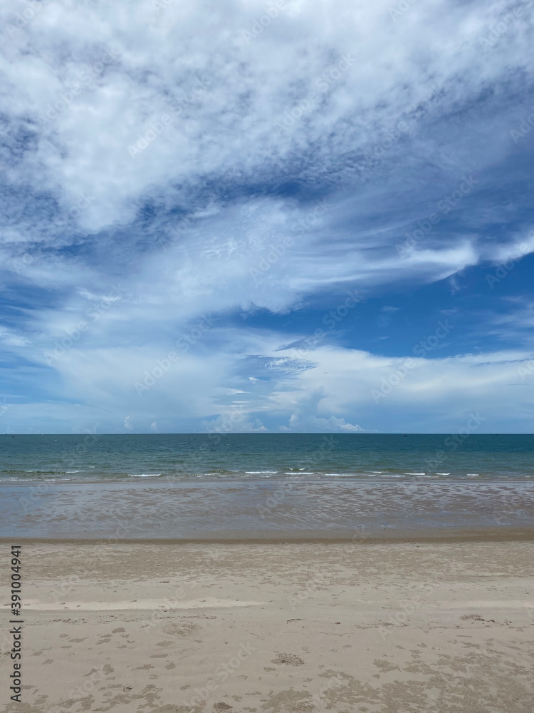 beach and sea at Hua Hin beach and sea at Hua Hin