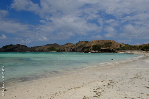 Indonesia Lombok - Tanjung Aan Beach with white sand - Pantai Tanjung Aan