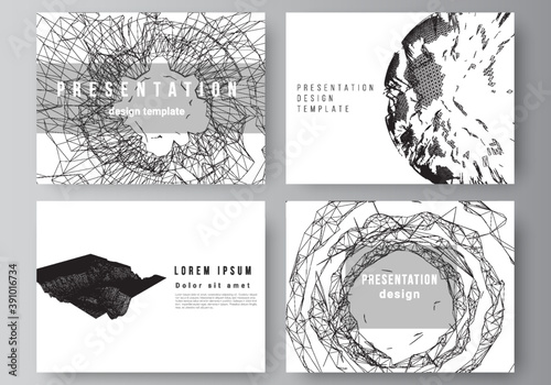 Vector layout of presentation slides design business templates, template for brochure, cover, business report. Abstract 3d digital backgrounds for futuristic minimal technology concept design.