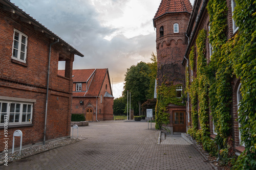 old stone house as school in Denmark