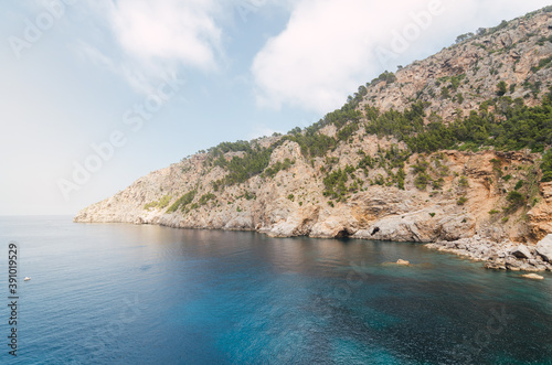 Seascape in Majorca. Holidays in the Mediterranean.