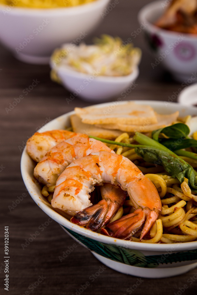 Prawn Noodle is a Southeast Asian dish, popular in Indonesian, Malaysian, Singaporean Prawn Noodle is a Southeast Asian dish, popular in Indonesian, Malaysian, Singaporean