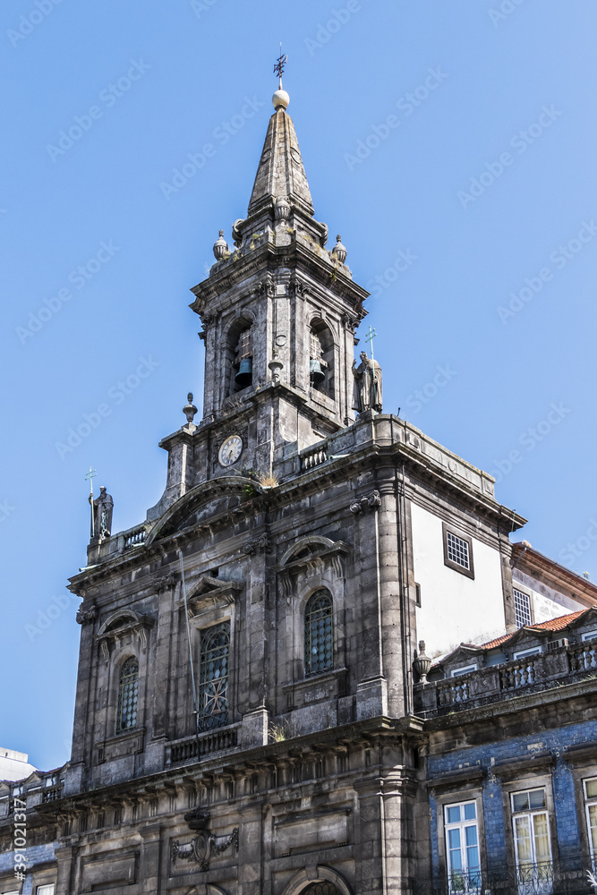 The Holy Trinity Church (Igreja da Santissima Trindade, 1841) is a church in the city of Porto in Portugal, located in Praca da Trindade behind the building of the City Hall of Porto.