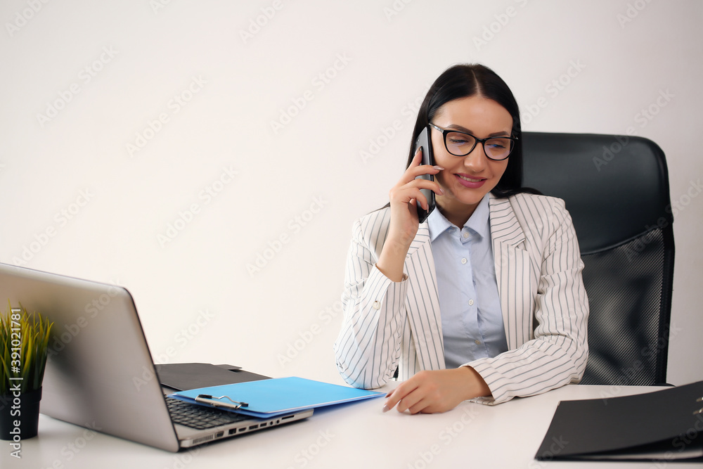 Home office is her place of work Home office is her place of work