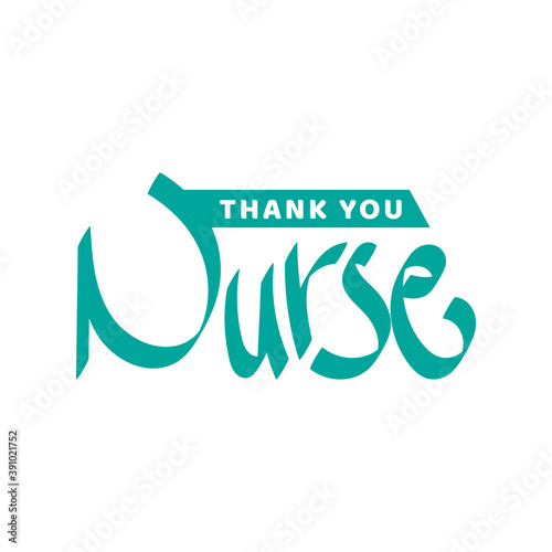 Thank you nurse. World diabetes day awareness design respect to nurse concept. vector illustration 