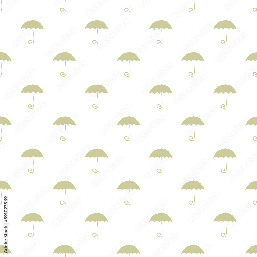 Seamless background with umbrella. Decorative pattern
