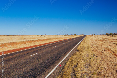 Stuart Highway in Outback Australia