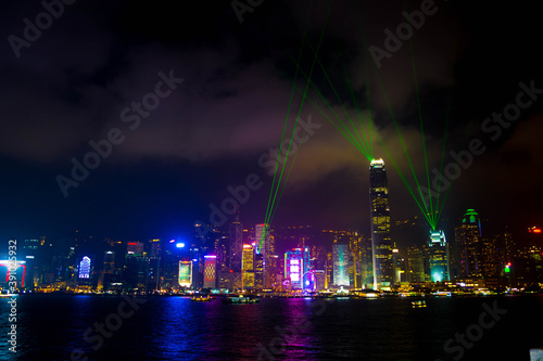 Hong Kong Victoria Harbour light show