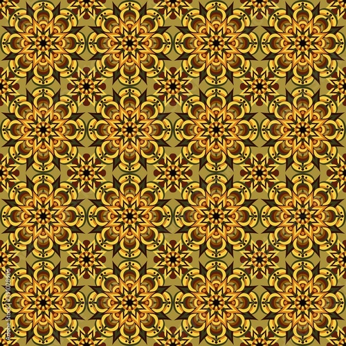 vintage seamless pattern with flowers 