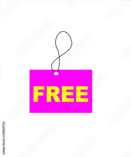Free Tag Logo Design Vector Illustration,Free label vector background