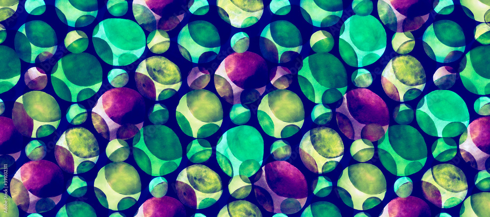 Seamless Circles Background. Geometric Blots Seamless Circles Background. Geometric Blots