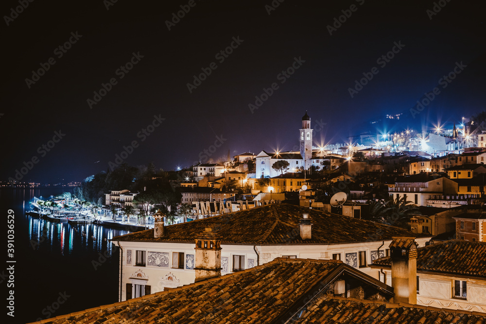 Italien Gardasee - Limone Sul Garda bei Nacht Italien Gardasee - Limone Sul Garda bei Nacht