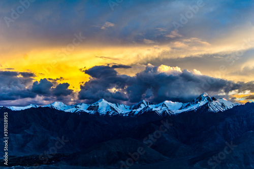 Sunset in Leh City  Ladakh