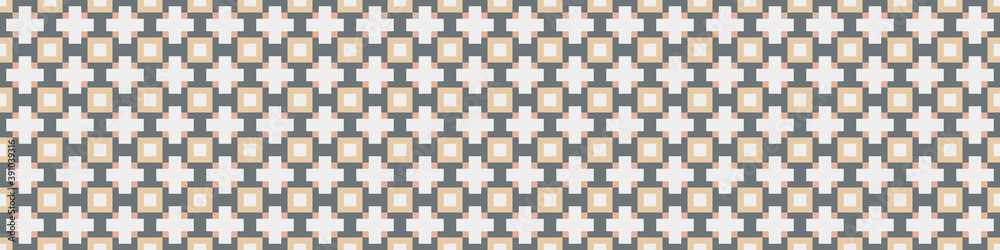 Abstract Cross Pattern Dots Logo generative computational art illustration