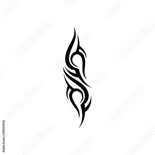 tribal pattern tattoo vector art design,tattoo tribal abstract sleeve, sketch art design isolated on white background,Simple logo.