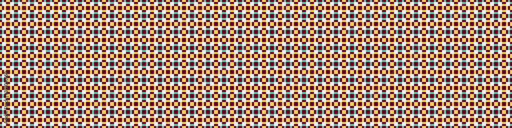 Fototapeta premium Abstract Cross Pattern Dots Logo generative computational art illustration