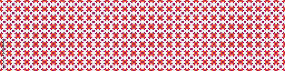 Fototapeta premium Abstract Cross Pattern Dots Logo generative computational art illustration