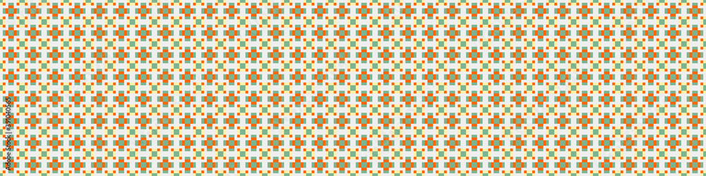 Fototapeta premium Abstract Cross Pattern Dots Logo generative computational art illustration