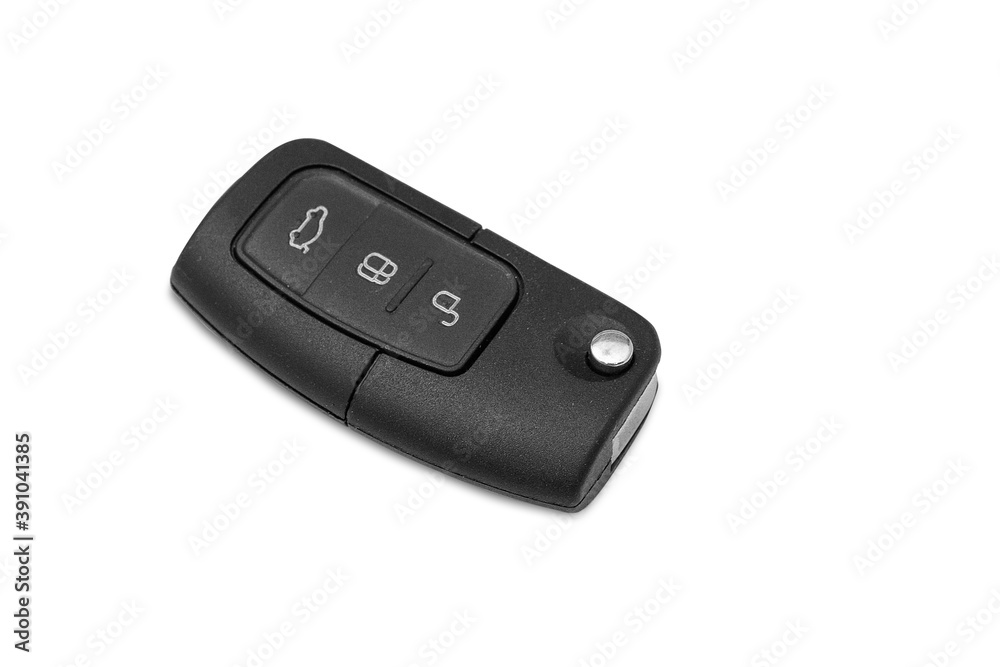 Car key ring isolated on white background Car key ring isolated on white background