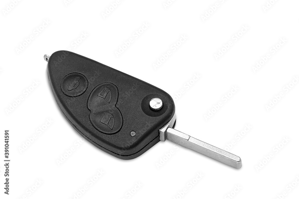 Car key ring isolated on white background Car key ring isolated on white background