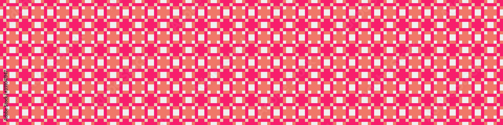 Fototapeta premium Abstract Cross Pattern Dots Logo generative computational art illustration