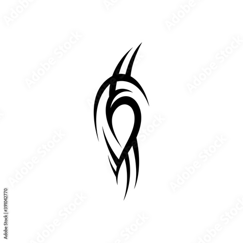 tribal pattern tattoo vector art design,tattoo tribal abstract sleeve, sketch art design isolated on white background,Simple logo.