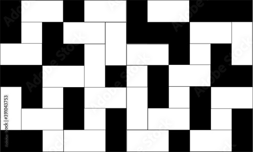 Classic Black and White Square Background Desain Vector