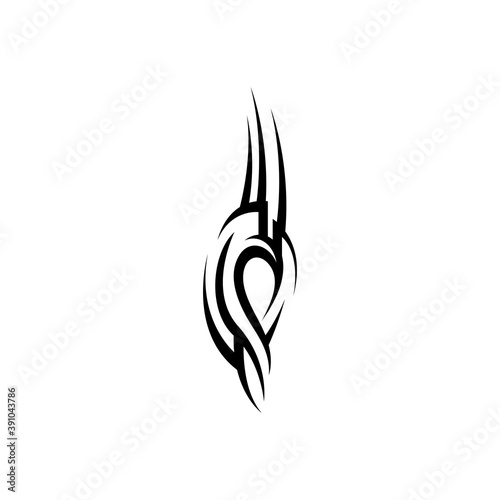 tribal pattern tattoo vector art design,tattoo tribal abstract sleeve, sketch art design isolated on white background,Simple logo.