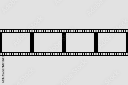 Film strip vector design element. Retro design frame.