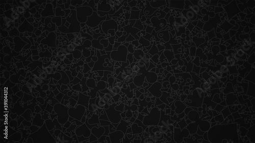 Abstract vector background. Card suits.