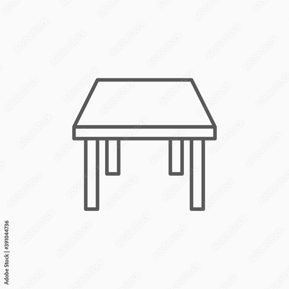 table icon, dinner table vector illustration table icon, dinner table vector illustration