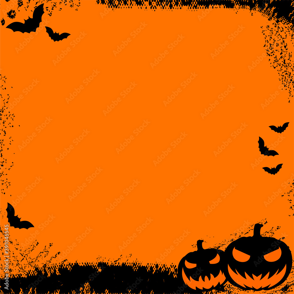 Halloween Frame Background Desain Vector