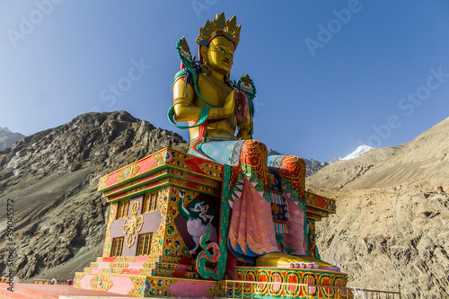 The Buddha statue at Diskit