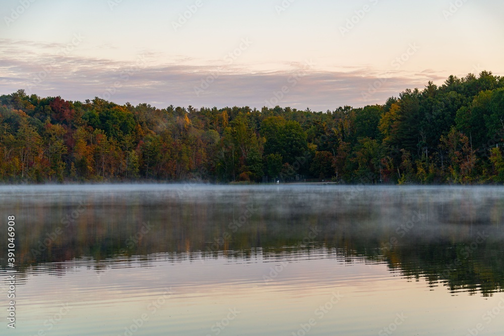 Beautiful Fall colors lake