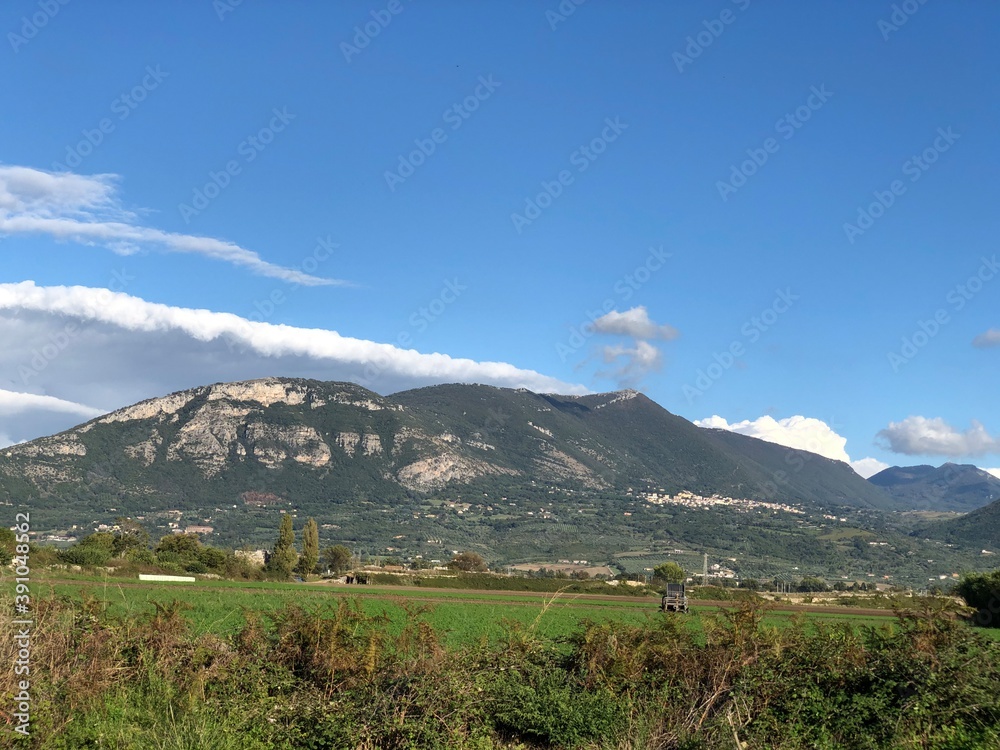 Naklejka premium landscape with sky