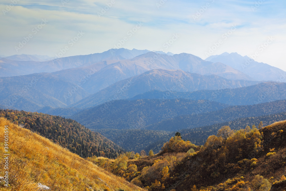 Beautiful Caucasus mountain landscape