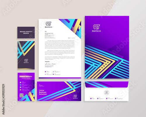 Modern Creative Corporate Branding Identity Stationery Template Design
